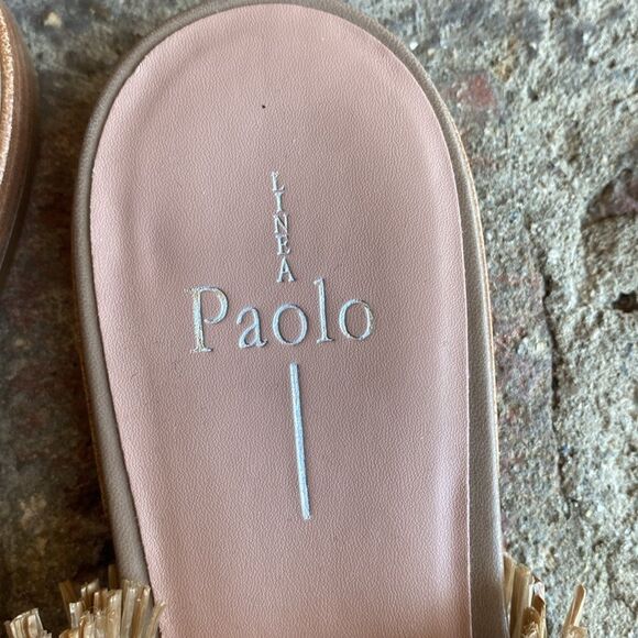 NWT Linea Paolo raffia fringed slip on Mule Size: 10 - Picture 5 of 6